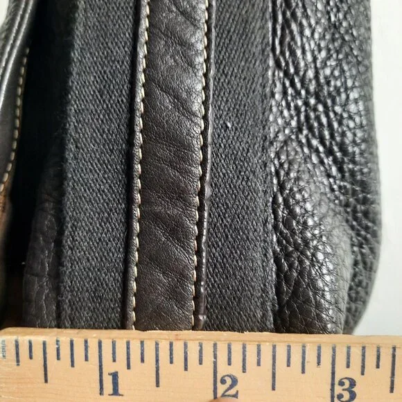 LEVENGER Black Bomber Jacket Pebbled Leather Laptop Messenger Bag AL7420